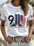 Women's 9.11 We Will Always Remember Printed T-shirt