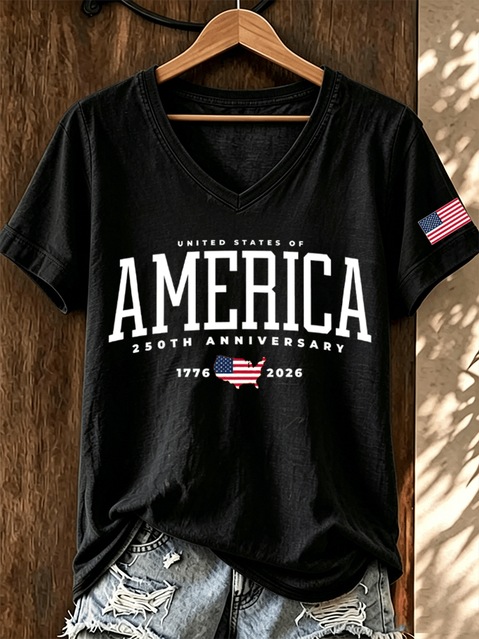 Women's UNITED STATES OF AMERICA 250 YEARS T-shirt