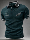 Men'S Football Fan Printed Polo Shirt