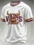 Men'S Football Print Waffle T-Shirt