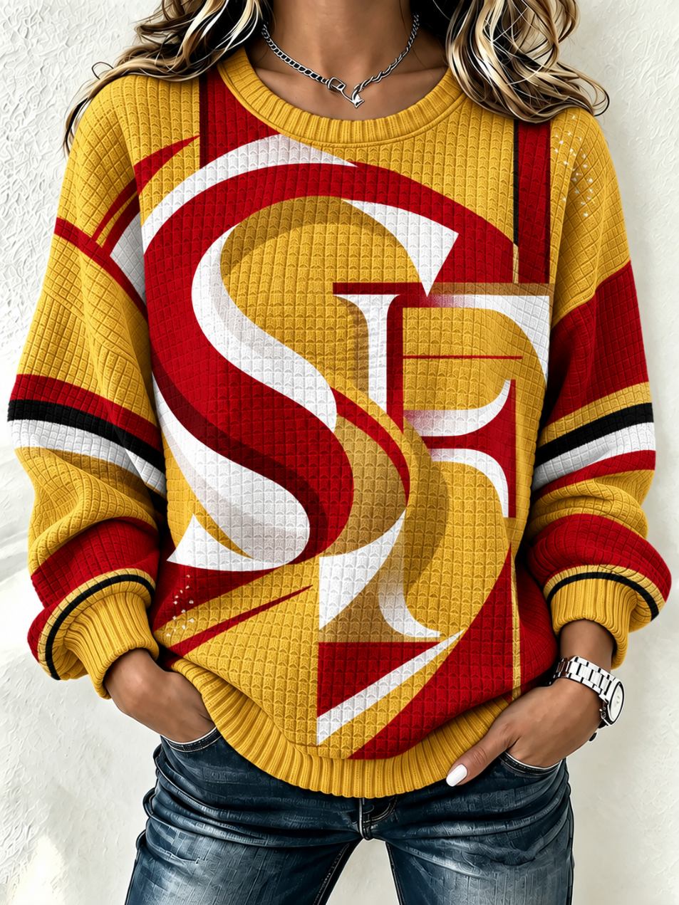 Women'S Football Sports Casual Pullover