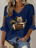 Women'S Retro Rugby Waffle T-Shirt