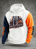 Men'S Football Printed Casual Hoodie