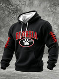 Men'S University Football Team Fans Football Printed Casual Hoodie