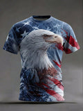 Men's America 250th Anniversary Art Print Casual T-Shirt