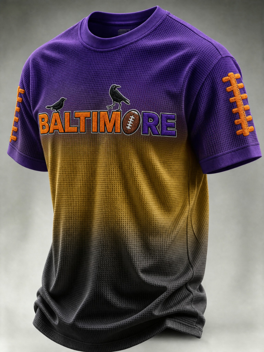 Men's Football Fan Waffle T-Shirt