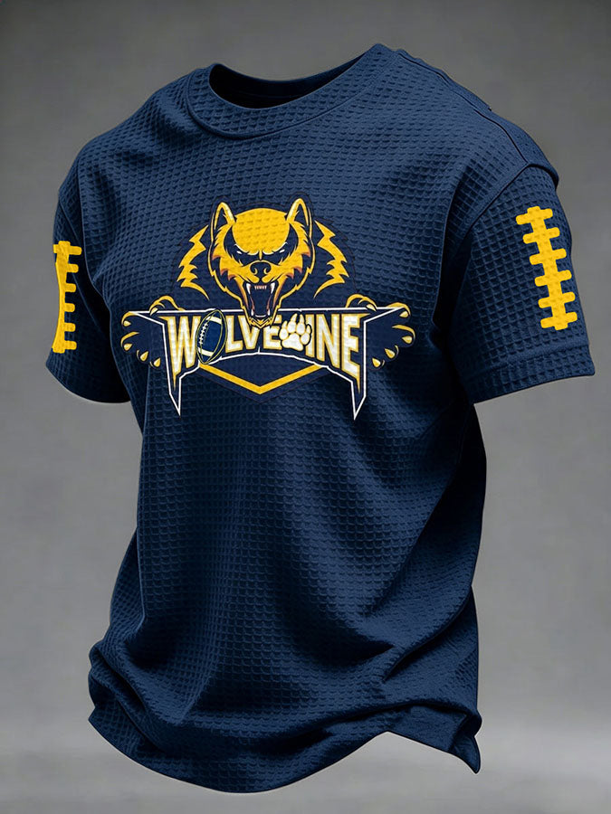 Men'S Football Fan Waffle T-Shirt