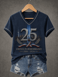 Women's Printed T-Shirt in Memory of 9/11 Victims