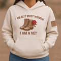 Women's Veterans Art Print Casual Hoodie