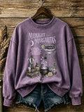 Women's Midnight Margaritas Print Casual Sweatshirt