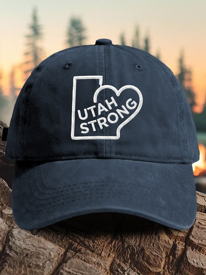 Retro Utah Strong Utah Wildfires Praying For The FirefightersPrint Baseball Cap