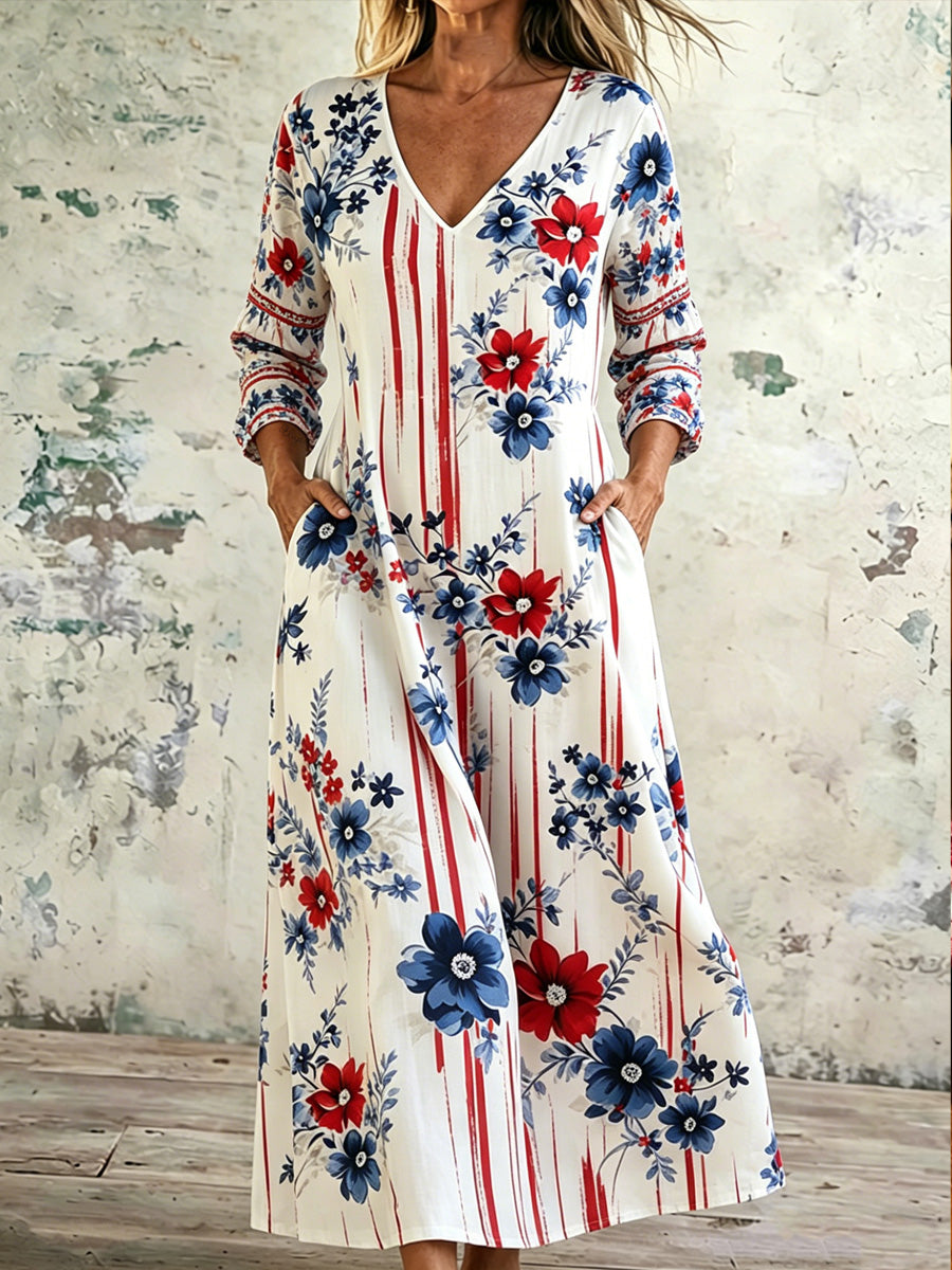Women's 250th Anniversary Printed Casual Dress