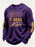 Men's Football Printed Waffle T-Shirt