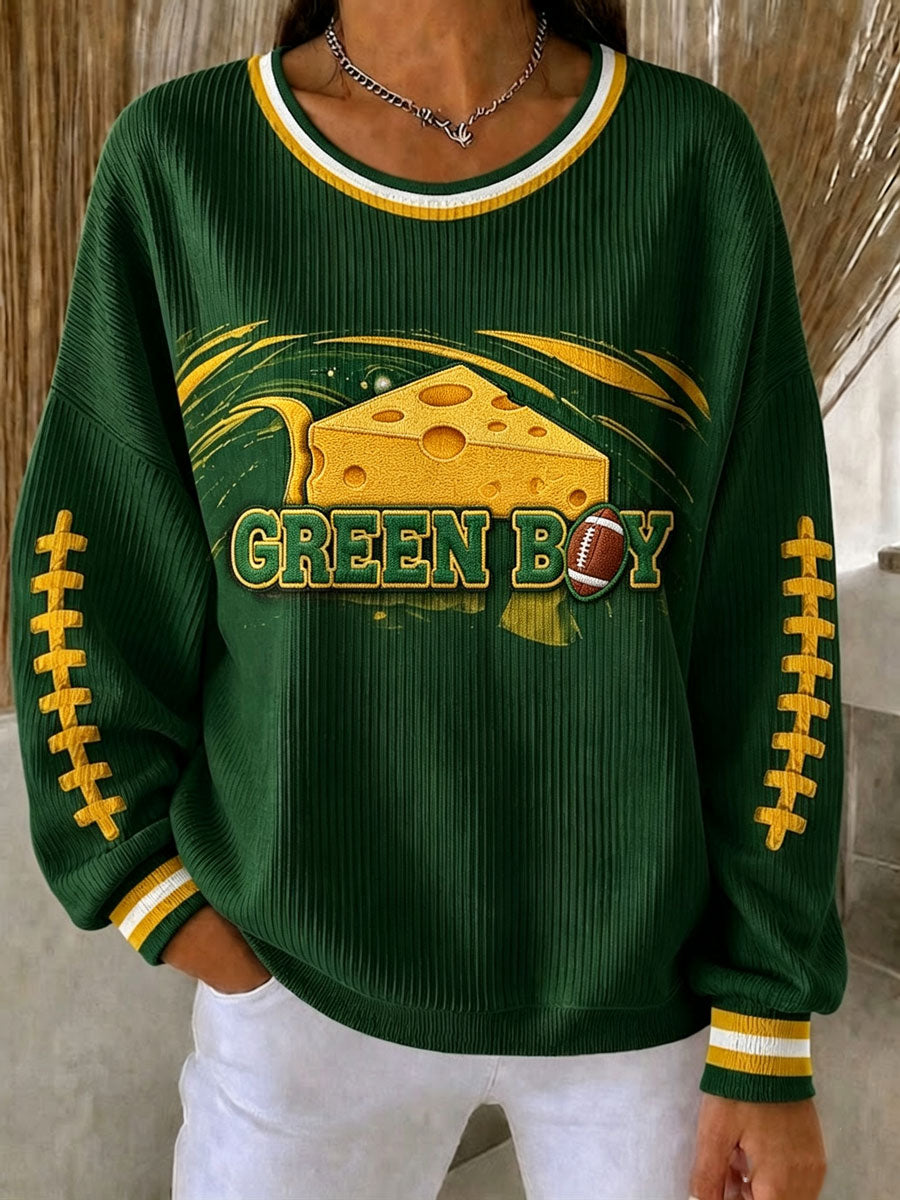 Women'S Green Bay Football Printed Hoodie