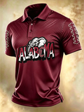 Men'S Retro Rugby Collar Polo T-Shirt