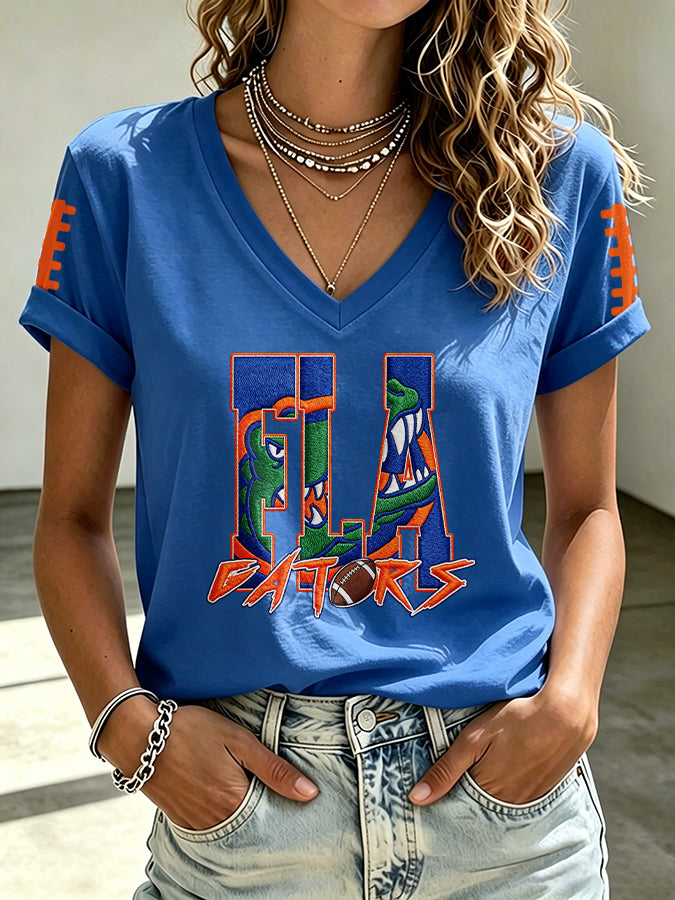 Women's Football Printed Casual Sweatshirt