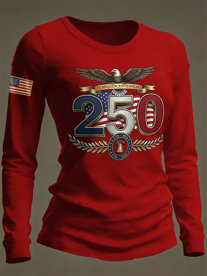 Women's Casual Print Long-Sleeve T-Shirt