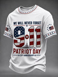Men'S 9.11 Never Forget Printed T-Shirt
