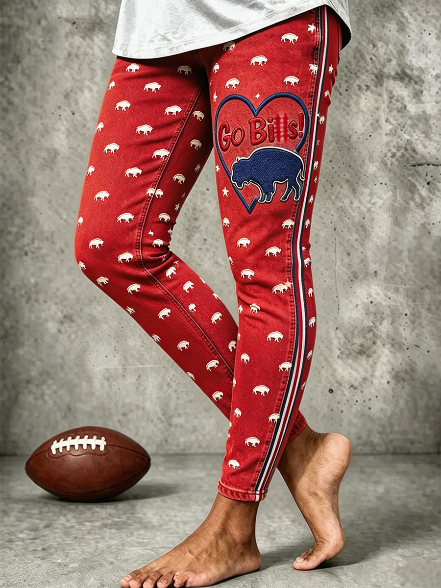 Women'S Rugby Enthusiast Printed Leggings