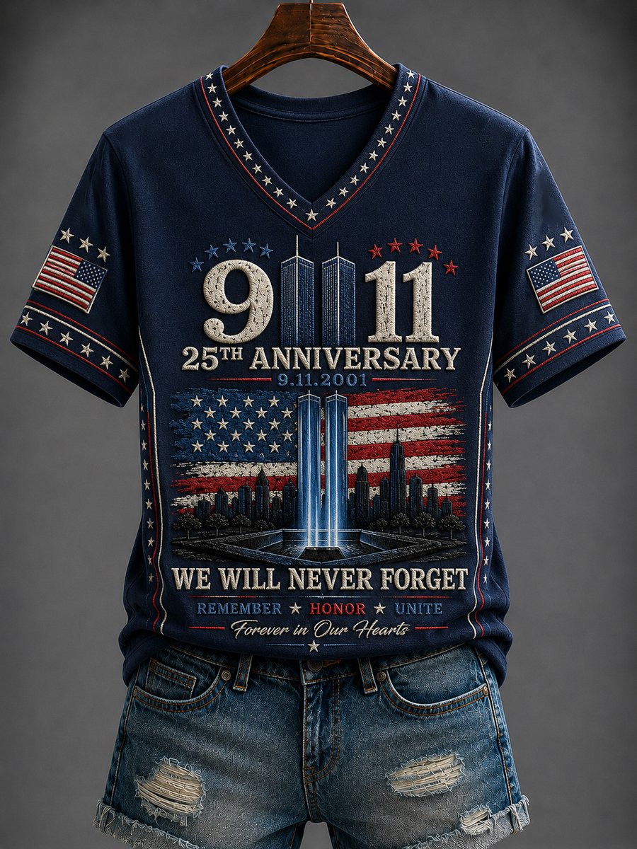 Women's 9.11 Never Forget Print T-Shirt