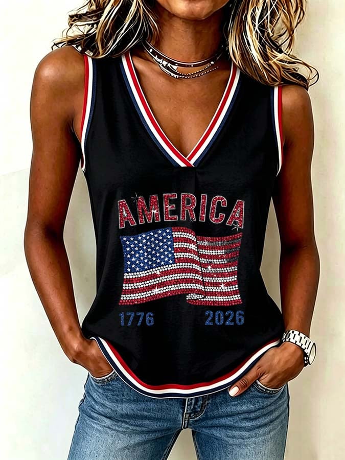Women's 1776–2026 U.S. 250th Anniversary Commemorative Printed Vest