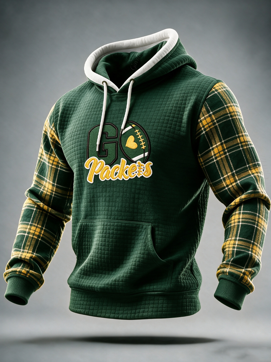 Men'S Football Fans Printed Casual Hoodie