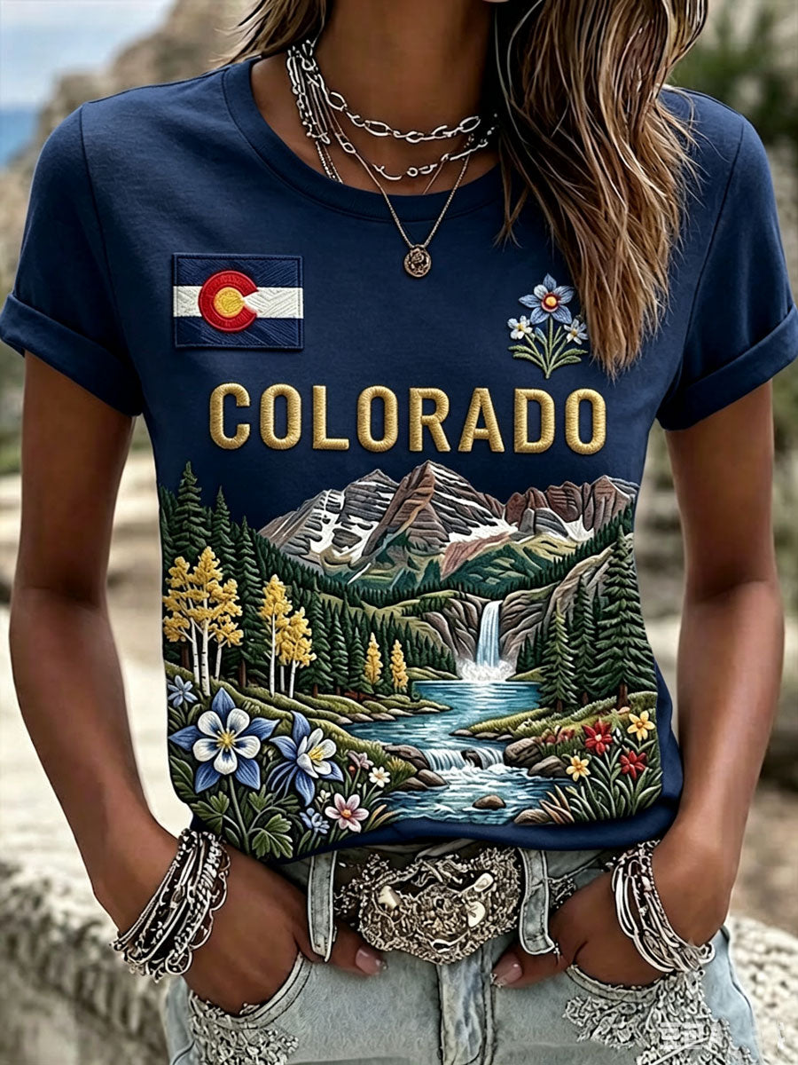 Women'S Colorado  Casual T-Shirt