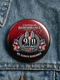9/11 Memorial Printed Brooch
