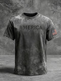 Men's America 250th Anniversary Printed Casual T-shirt