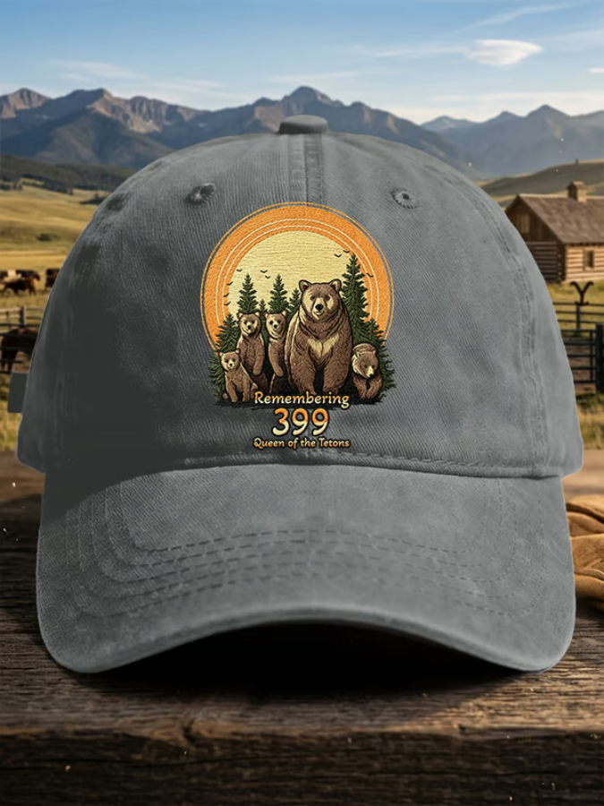 Retro Remembering 399 Queen Of The Tetons Print Baseball Cap