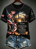 Women's 9/11 Commemorative Stand-Collar Top