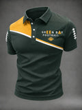 Men'S Sports Football Polo Shirt