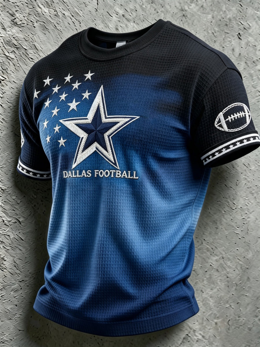 Men's Football Game Print Casual T-Shirt