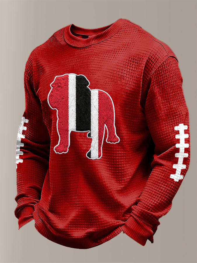 Men'S Rugby Printed Waffle T-Shirt