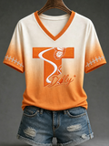 Women's Football Commemorative Printed T-Shirt