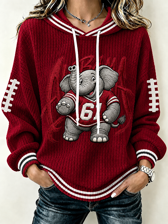 Women'S Football Print Sweatshirt
