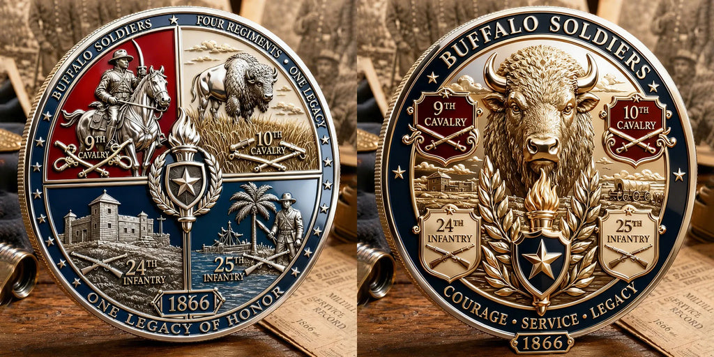 Buffalo Soldiers Commemorative Metal Medal