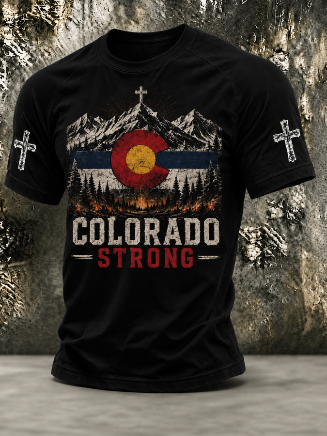 Men'S Colorado Strong Printed T-Shirt