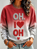 Ladies' Rugby Printed Round Neck T-Shirt