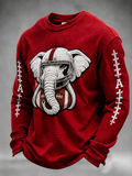 Men's Football Pattern Waffle T-shirt