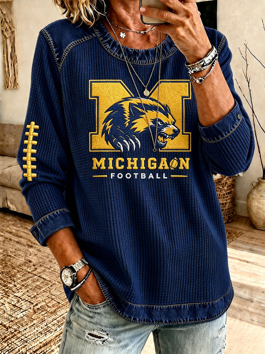 Women's University Campus Football Hoodie