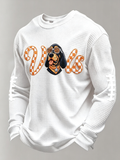 Men'S Football Printed Waffle T-Shirt