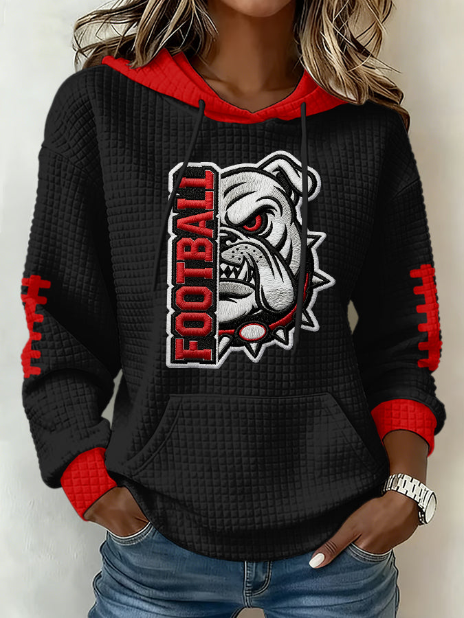 Women's Football Print Sweatshirt