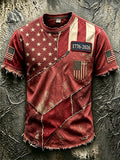 Men'S Retro 250Th Anniversary American Faith Short-Sleeve T-Shirt