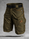 Men'S 250Th Anniversary Flag Print Casual Loose Workwear Shorts (Excluding Waistband)