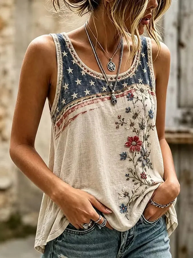 Women's 250th Anniversary Print Vest