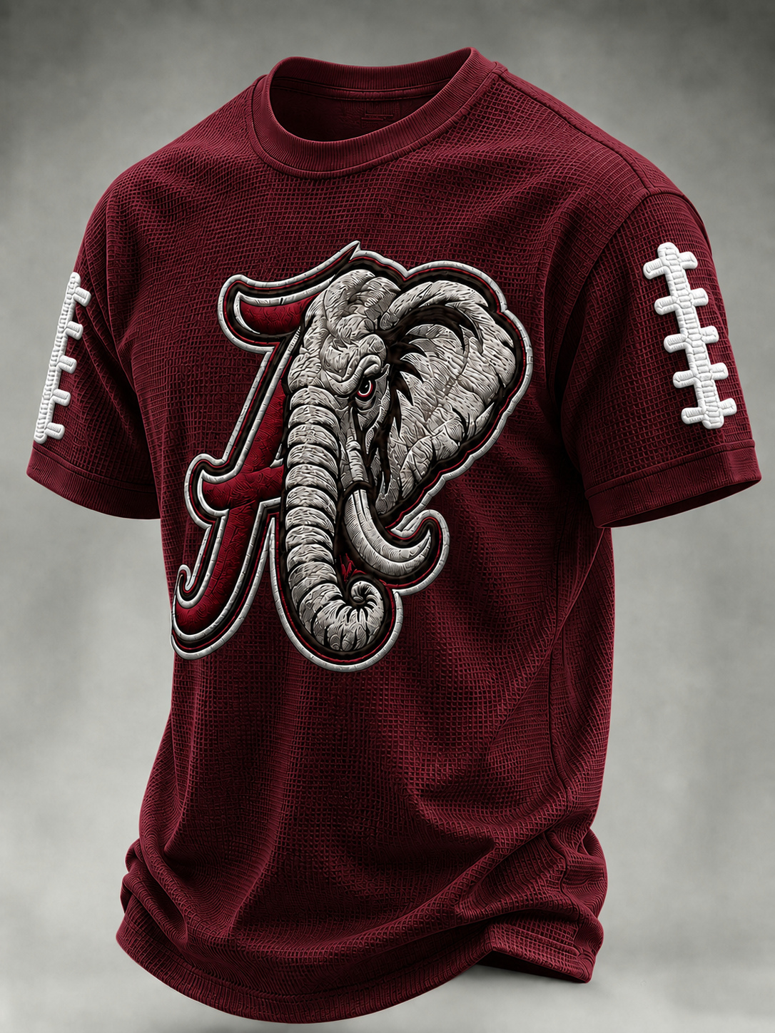 Men'S Football  Printed  Waffle T-Shirt