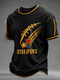 Men's American Football Fan Memorial Print T-Shirt