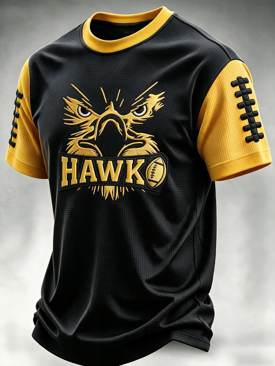 Men'S American Football Waffle T-Shirt