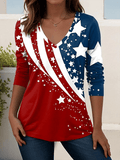 Women's 250th Anniversary Printed Casual T-shirt